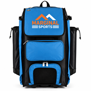 Sac à dos à roulettes pour jeunes joueurs de baseball et softball avec compartiment à chaussures, compartiment pour casque, support de batte, crochet de fixation, pour équipement de T-Ball et de voyage - Product Image 1