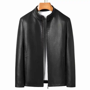 เสื้อแจ็คเก็ตหนังสไตล์สตรีทแวร์แบบหลวมๆ สำหรับผู้ชาย ไซส์พลัส - Product Image 2