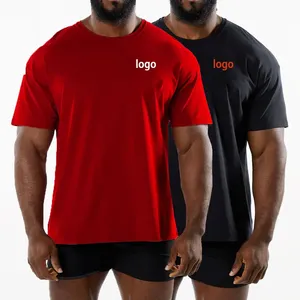 High Quality Blank Mens <b>Tshirt</b> Custom 100% Cotton Oversized Drop Shoulder Men's O-neck Custom Brand 100% Cotton Promotional - Product Image 1
