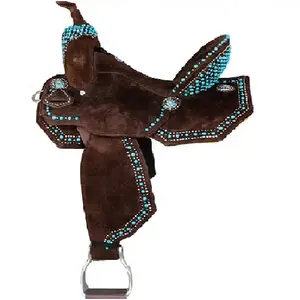 SK quốc tế tackticle Turquoise tôn tạo Phía Tây yên ngựa hoang dã phía Tây cao bồi yên niềm vui Trail jewelled suide