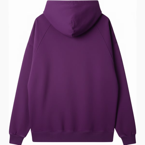 Sweat à capuche en molleton 100% coton de haute qualité, personnalisé avec logo brodé, impression numérique, pour homme, hiver, streetwear - Product Image 2
