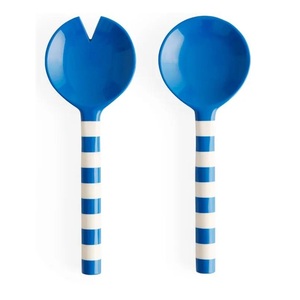 Juego de Servidores de Ensalada de Resina de Dos Tonos de Alta Calidad, Cubertería de Resina Hecha a Mano, Juego de Cuchara y Tenedor de Resina Artesanal India - Product Image 3