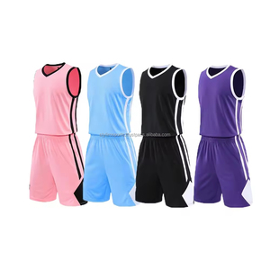Vêtements de basket-ball personnalisés pour jeunes, imprimés en maille réversible, kits d'uniformes de basket-ball à sublimation vierge - Product Image 1