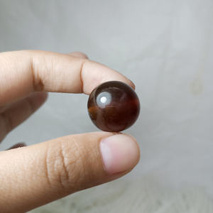 คริสตัลบำบัดอัญมณีทำจากหินอัญมณีธรรมชาติขนาด18มม. ทำจากลูกปัดสีเหลืองของอินโดนีเซียสุมาตรา - Product Image 4