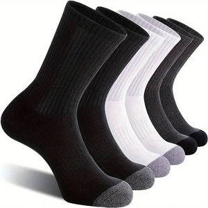 Chaussettes pour hommes de haute qualité, respirantes, à motif géométrique, pour l'automne, décontractées, sur mesure, vente en gros, fabrication sur commande - Product Image 5