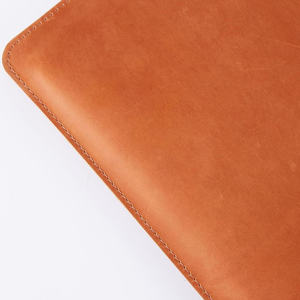 Simple Design Laptop Leather Cover, Handmade Full Grain Leather Laptop Sleeve Case Classic Brown Protective Cover - Product Image 6