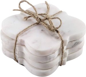 Sous-verre carré en bois et marbre au design unique pour la maison, l'hôtel et le restaurant – Prix de gros, fabriqué à la main en Inde - Product Image 2