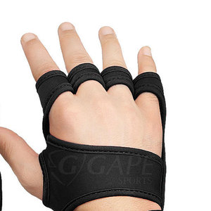 Factory Direct High Performance Cross Fit Neoprene Half Finger <b>Gloves</b> Breathable Gym & Sports Adjustable Wrist Closure Unisex - Product Image 5