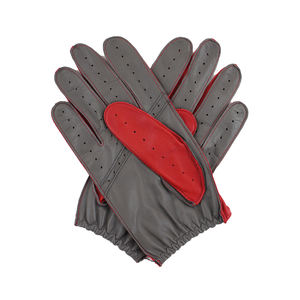 Gants de conduite unisexes en cuir imperméables à doigts entiers avec écran tactile et sangle de poignet pour la course à moto - Product Image 5