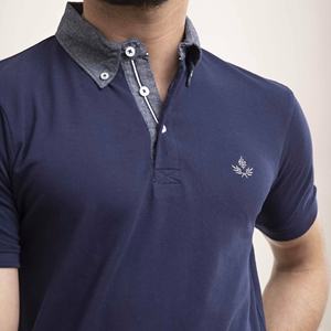 Camiseta de manga corta personalizada con solapa, Polo deportivo liso de Golf, Algodón puro elástico transpirable, venta al por mayor - Product Image 2