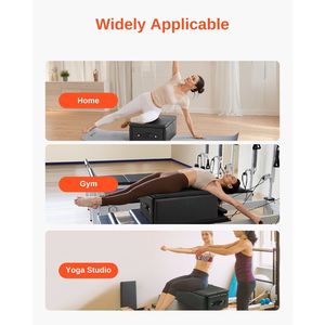 Box Pilates Premium in PU e Legno 25x17x9, Attrezzatura per Esercizi da Seduti per Reformer Pilates, Accessorio per Reformer - Product Image 6