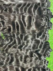 Venta caliente 2025 onda Natural Super doble dibujado barato cabello Remy donante único indio humano virgen crudo extensión de cabello sin procesar - Product Image 4