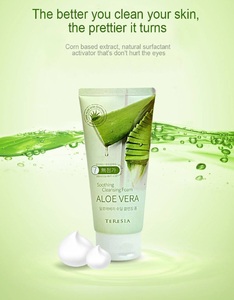 Mousse nettoyante apaisante pour le visage à l'aloe vera, soin hydratant et nourrissant en profondeur, élimination douce des impuretés pour femmes - Product Image 1