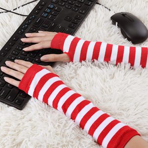 Red White Striped <b>Arm</b> <b>Sleeves</b> Women Seamless Knitted Cotton Adult Cycling <b>Arm</b> <b>Sleeve</b> Premium <b>Compression</b> <b>Arm</b> <b>Sleeve</b> for Sports - Product Image 5