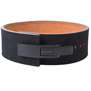 Ceinture de musculation de haute qualité avec logo personnalisé, respirante en néoprène, soutien dorsal, en cuir de vachette véritable pour fitness et musculation - Product Image 1