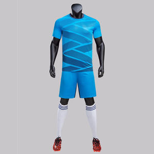 Wholesale Digital Print Customized Soccer Kits Boys' Football Uniform Wear Soccer Jersey Set For Youth Stand Collar Soccer Set - Product Image 4
