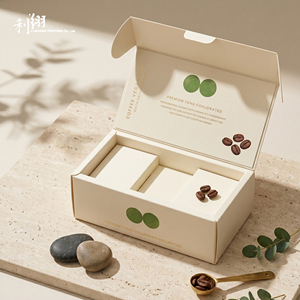 Recyclable Handmade Oblong Dessert Gift Box with Self-Erecting Paperboard Design Four-Color Printing Laminate/Glitter/Bronzing - Product Image 3