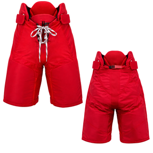 Pantalones de Protección para Hockey sobre Hielo Elite, Ligeros, de Alto Impacto, Cintura Ajustable, Equipo de Juego Duradero, Rojo - Product Image 1