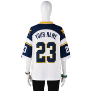 Unisex Custom Mesh Oversized <b>T</b>-<b>Shirt</b> American Football Jersey with Flag Pattern Eco-Friendly for Soccer and Basketball Fans - Product Image 5