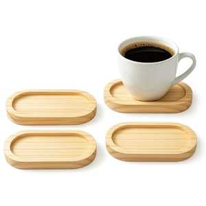 Handmade Wood Resin Coaster <b>Set</b> <b>Square</b> Table Coasters Modern Eco-Friendly Wholesale Custom Logo OEM ODM Private Label Bulk - Product Image 6