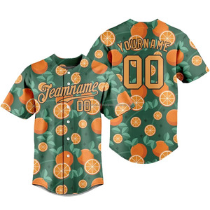 Camiseta de Béisbol Personalizada, Transpirable, 100% Poliéster, con Botones, Talla Grande para Hombre, con Logotipo y Número Personalizados, de Secado Rápido - Product Image 6
