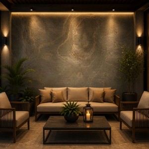 Revestimiento de Pared de Piedra Natural Flexible, Diseño Silver Galaxy, Grosor de 1-1.5 cm, Uso Interior/Exterior, Gran Venta - Product Image 1