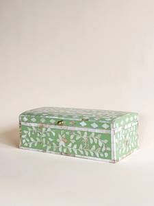Caja de Joyería de Nácar y Hueso con Incrustaciones, Diseño Herencia, Caja Decorativa para Almacenamiento, Organizador de Anillos, Pendientes y Colección de Regalos - Product Image 5