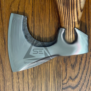 Light <b>Weight</b> Hunting & Camping Bearded Axe with Wood Handle Carbon Steel Blade-Durable Material for Wood Cutting & <b>Tree</b> Felling - Product Image 3