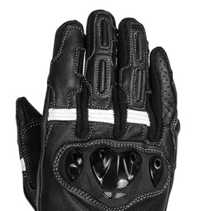 Gants de moto en cuir pour homme, courts, pour la course, compatibles écran tactile, pour motocross et cross-country - Product Image 4