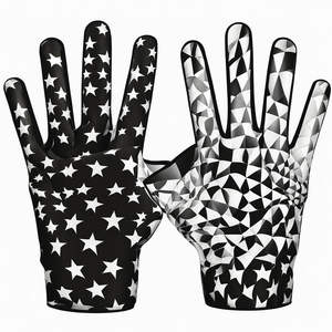 Nuevos Guantes Profesionales de Fútbol Americano para Jóvenes, Rendimiento Mejorado, Palma Adhesiva, Ligeros, de Látex y Cuero, con Pantalla Táctil - Product Image 4