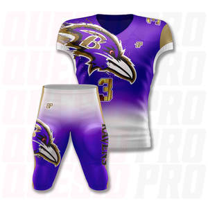 Uniformes de Fútbol Americano Personalizados para Adultos, Ropa Deportiva de Manga Corta Transpirable, Venta al Por Mayor Directa de Fábrica - Product Image 6