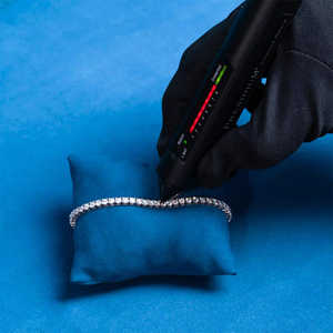 Pulsera de tenis de moissanita chapada en rodio de 3 mm para hombre, estilo diamante plateado, joyería hip hop con incrustaciones, regalo de lujo minimalista - Product Image 4