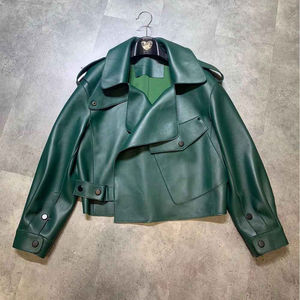 Nouvelle veste en cuir véritable pour femme, veste de motard en cuir à motifs, veste de motard en cuir de vache véritable pour femme - Product Image 3