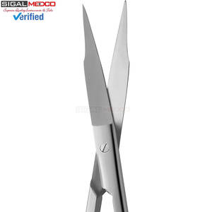 Tijeras Goldman Fox T/C de 5 Pulgadas (13 cm) Rectas con Hojas de Carburo de Tungsteno Super Cut Extra Finas y Afiladas para Encías - Product Image 4