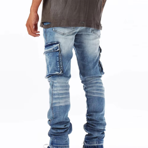 Usine de fabrication de jeans pour hommes OEM produisant des jeans en denim durables, coupe slim, regular et relaxée, pour les acheteurs en gros dans le monde entier. - Product Image 2
