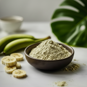 Poudre de banane verte premium, extrait de fruit de banane crue séchée, qualité alimentaire, complément alimentaire pour la santé intestinale et l'énergie - Product Image 3
