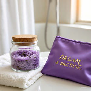 Bain de relaxation écologique aux sels de l'Himalaya et à la lavande Green Roots Herbal, avec huile aromatique naturelle, rechargeable, en emballage sur pied, pour la Fête des Mères - Product Image 3