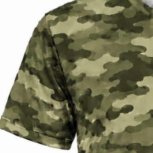Camiseta de Camuflaje Verde Oliva para Hombre, Manga Corta, Cuello Redondo, Estampado de Camuflaje, para Entrenamiento al Aire Libre, Fitness, Running, Ropa Deportiva Activa - Product Image 3
