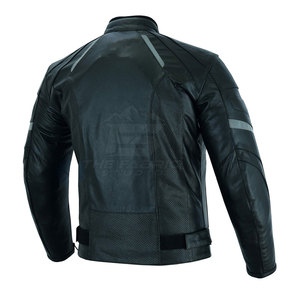Chaqueta de Motociclista de Cuero de Nuevo Diseño, Cortavientos, Talla Grande, Ajuste Cómodo, Forro Suave, Detalles de Seguridad, Hombros Reforzados, Unisex - Product Image 6