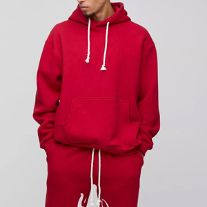Ensemble de survêtement évasé et ample de qualité supérieure en molleton de coton noir, effet délavé soleil et vieilli, pour l'entraînement, le jogging et le sport - Product Image 3