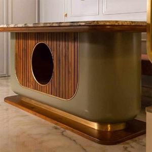 Mesa de Comedor de Madera de Teca de Diseño de Alta Gama para Uso Residencial y Comercial Disponible a un Precio Accesible - Product Image 3