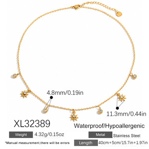 Collar con Colgante de Corazón de Acero Inoxidable, Gargantilla en Capas con Borla de Perlas para Mujer, Joyería de Regalo - Product Image 4