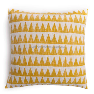Multi-Colored Direct Factory Luxury Cotton <b>Cushion</b> Set with Geometric Pattern and Design for Home Use - Product Image 2