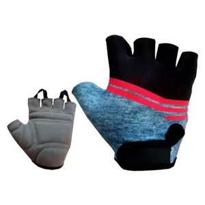 Guantes Deportivos Unisex con Palma Antideslizante para Entrenamiento de Artes Marciales, Material de Neopreno Azul y Gris - Product Image 3