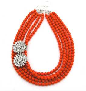 สร้อยคอเรซิ่นเรืองแสงแบบโดดเด่น สร้อยคอลูกปัดเรซิ่นสีออโรร่าลักซ์ - Product Image 2