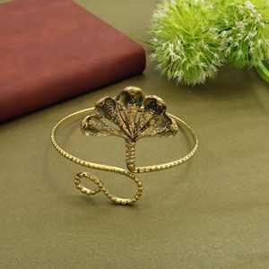 Snake serpent upper arm <b>bracelet</b>, statement golden silver <b>adjustable</b> textured armlet for her. - Product Image 2