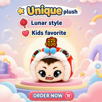 Fabricant de porte-clés en peluche personnalisés, poupée de 10 cm représentant un lion dansant, OEM ODM pour cadeaux en gros