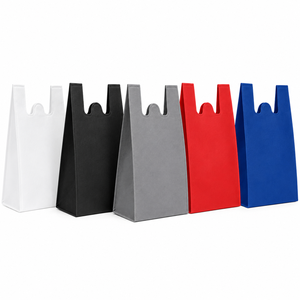 Bolsa de Compras Ecológica Gris Premium, No Tejida, con Corte en W, Resistente, para Venta al por Mayor, Promocional, para Empacar Comestibles - Product Image 6