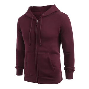 Nouveautés de haute qualité : Sweat à capuche zippé en maille unie pour homme, coupe classique, idéal pour l'automne - Product Image 5