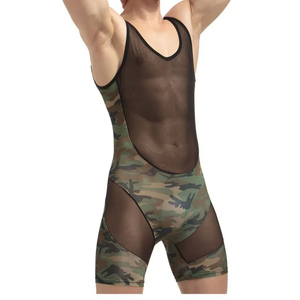 Professional Men Weightlifting Custom Team Sublimation Wrestling Singlet Durable Sportswear Fabric for Gym and Competitions - Product Image 1